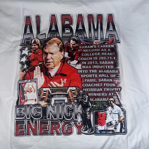 ‼️ Nick Saban University of Alabama Crimson Tide T-Shirt - XXL - Picture 4 of 4